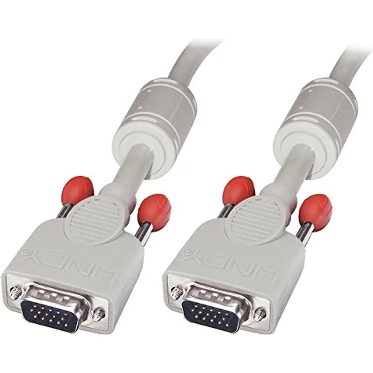 Lindy - VGA-Kabel - HD-15 (M) - HD-15 (M) - 20,0m - geformt, Flügelschrauben - Cool Gray (36348)