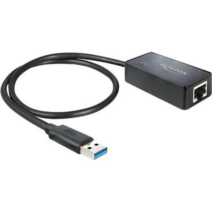 DeLock Adapter USB 3.0 > Gigabit LAN 10/100/1000 Mb/s - Netzwerkadapter - USB 3.0 - Gigabit Ethernet