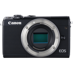 Canon EOS M100 Gehäuse Systemkamera (24,2MP, 7,5 cm (3 Zoll) Display, WLAN, NFC, Bluethooth, Full HD) schwarz