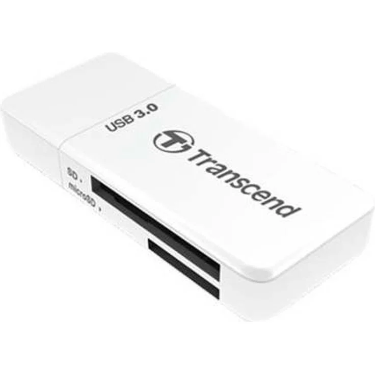 Transcend USB 3.0 - 3.1 Gen 1 Multifunktionskartenleser TS-RDF5W, weiß – Bild 1