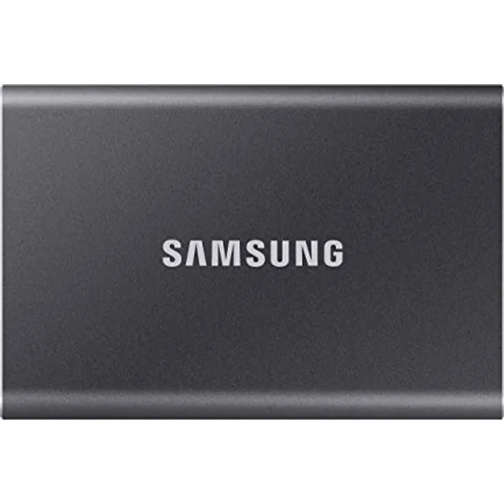 Samsung T7 MU-PC2T0T - Solid-State-Disk - verschlüsselt - 2 TB - extern (tragbar) - USB 3.2 Gen 2 (USB-C Steckverbinder) - 256-Bit-AES - Titan Gray (MU-PC2T0T/WW)