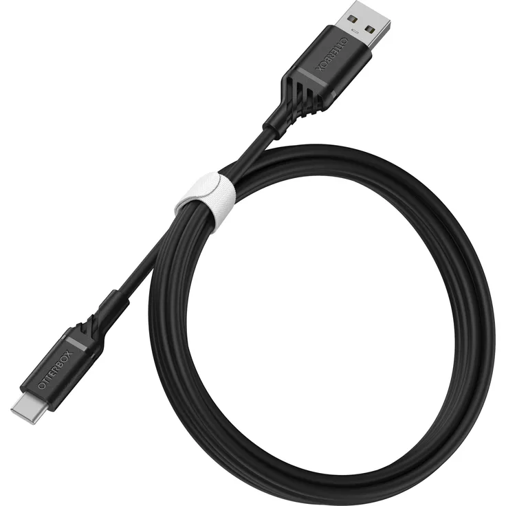 Otterbox Ladekabel USB A > USB C, 1 Meter Kabel, schwarz