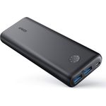 Anker PowerCore II 20000mAh Powerbank externer Akku mit PowerIQ 2.0 und Zwei USB-A Ports, lädt iPhone XS Max/XR/XS/X / 8 / 8Plus / 7 / 6s / 6Plus, und Samsung Galaxy und weitere Geräte (Schwarz)