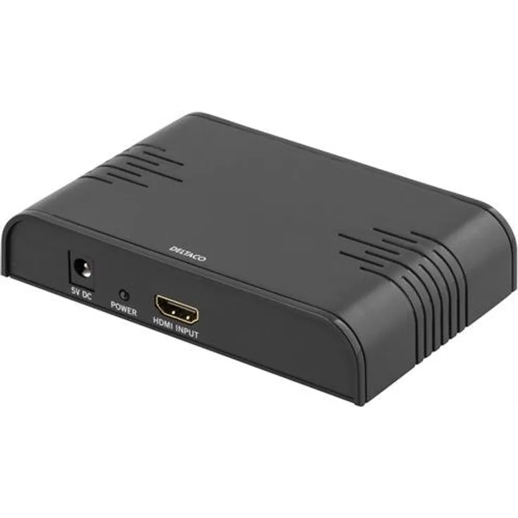 DELTACO HDMI-SCART2 Signalkonverter, HDMI auf SCART, PAL schwarz