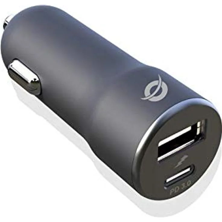 Conceptronic ALTHEA03B Ladegerät für Mobiltelefone im Auto, Zigarettenanzünder, 12 V, Schwarz