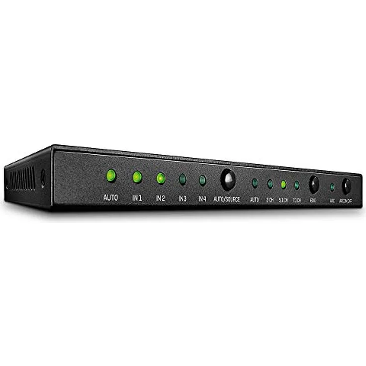 LINDY 4 Port HDMI 2.0 18G Switch mit Audio