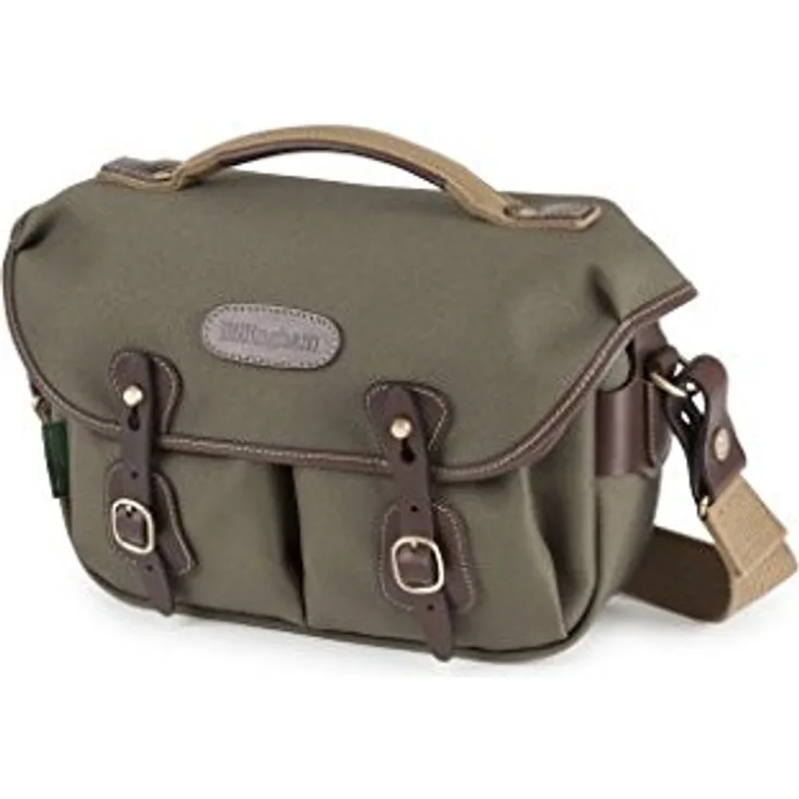 Billingham Small Pro – Tasche Rucksack FibreNyte (Schnellverschluss-System, Regenabweiser) grün und Toasten