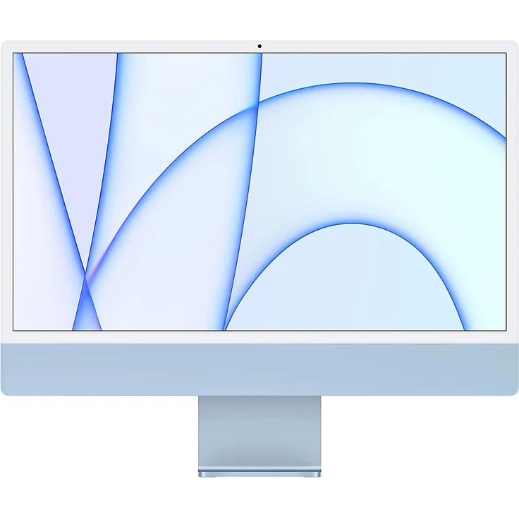 Apple iMac (2021) blau - 24 Zoll (4.480 x 2.520) Apple M1 8-Kern Prozessor, 8GB RAM, 256GB SSD, 8-Kern GPU, macOS (MGPK3D/A) – Bild 1
