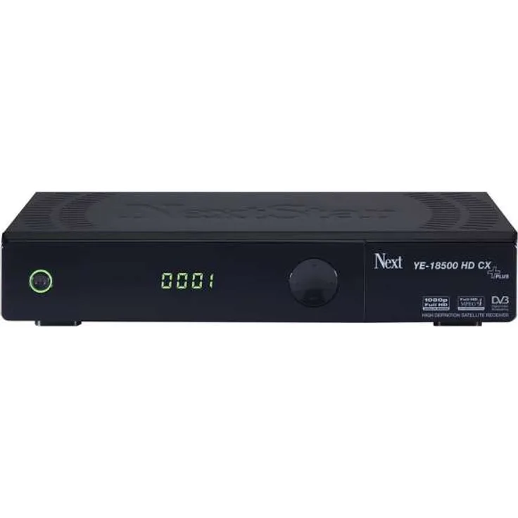 Next YE-18500 HD CX Plus 1080p Full HD USB 2.0 HDMI DVB-S-S2 Sat Receiver Schwarz