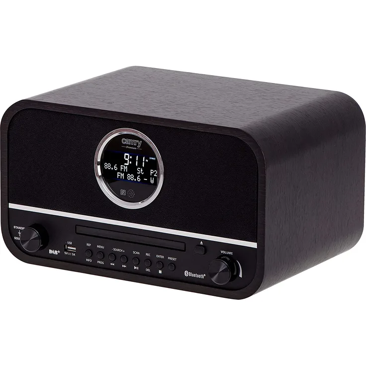 Retro Radio CR 1182 Tischradio mit Bluetooth, schwarz