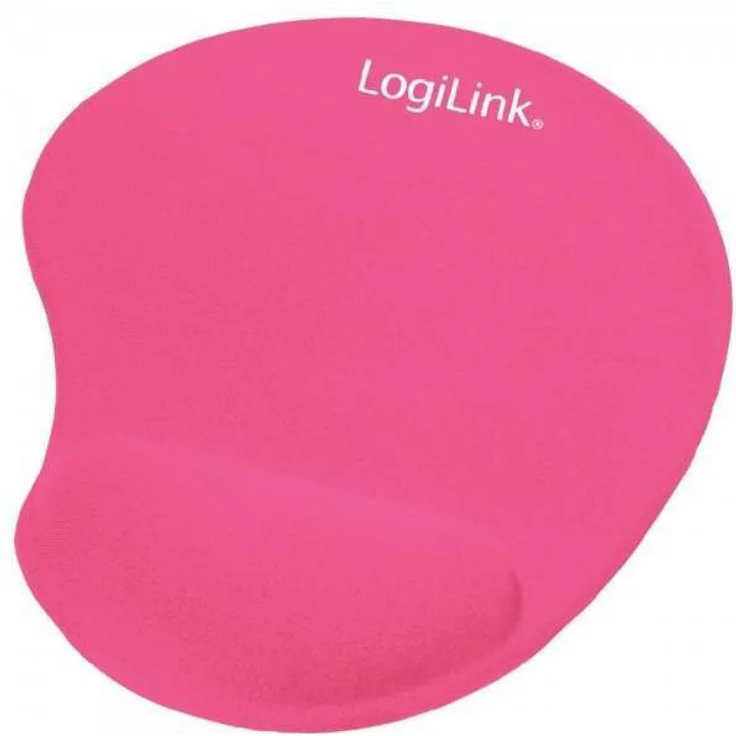 LogiLink Mauspad mit Silikon Gel Handauflage, pink – Bild 1