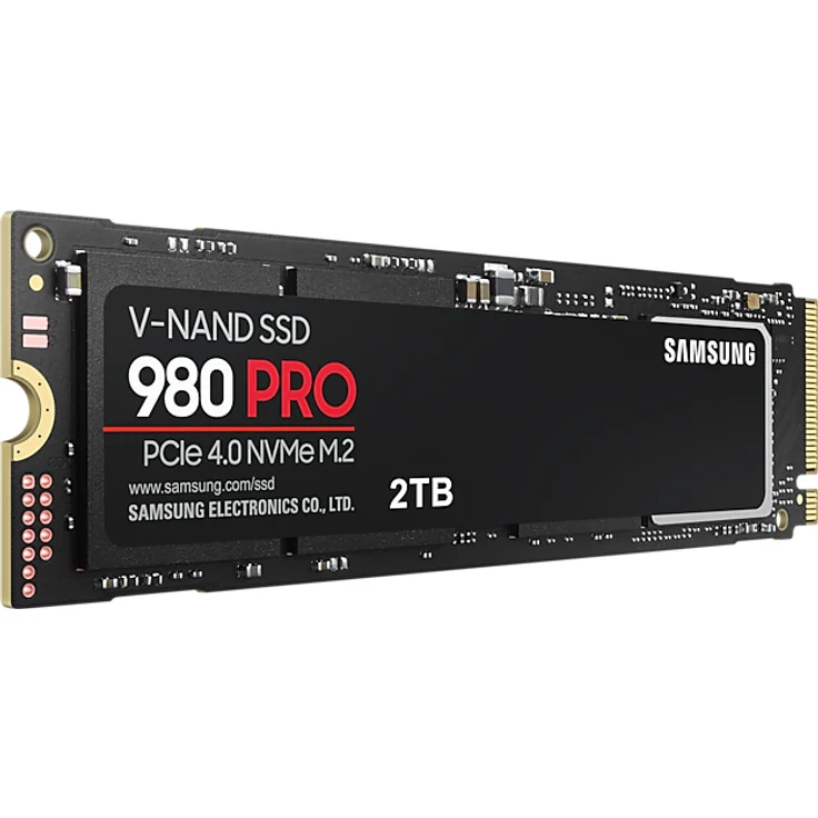 Samsung 980 PRO MZ-V8P2T0BW - Solid-State-Disk - verschlüsselt - 2 TB - intern - M.2 2280 - PCI Express 4.0 x4 (NVMe) - Puffer: 2 GB - 256-Bit-AES - TCG Opal Encryption (MZ-V8P2T0BW) – Bild 4