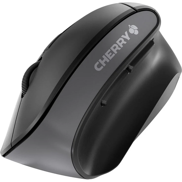 CHERRY MW 4500 - Kabellos - Ergonomische Bauform - Im 45° Design - Armschonend - Rechtshänder - DPI Umschalter - Schwarz - Mobil – Bild 1