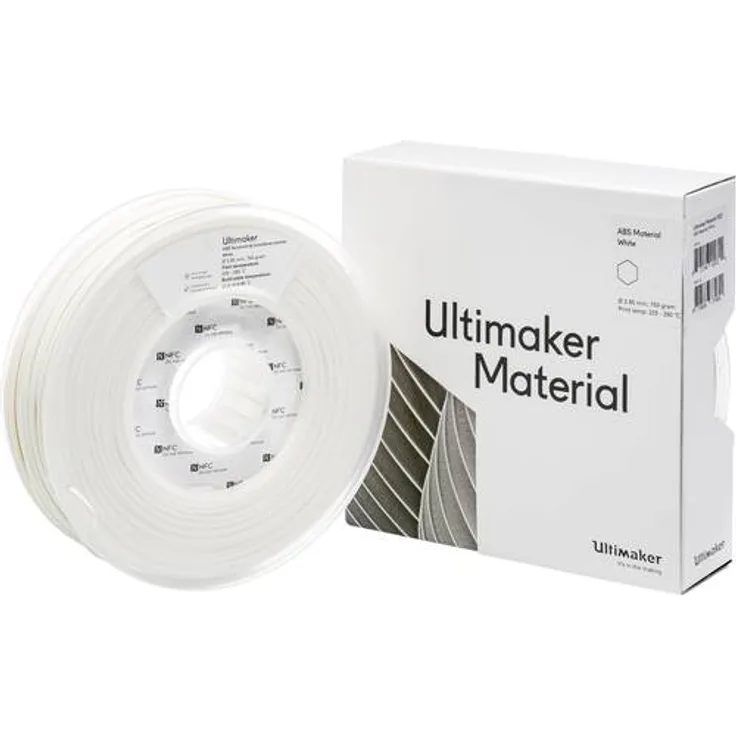 Ultimaker Filament ABS 2,85mm Weiß 750g (ABS - M2560 White 750 - 206127)
