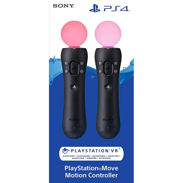 Sony PlayStation Move Motion Controller Twin Pack Schwarz (9882756) (PS4)