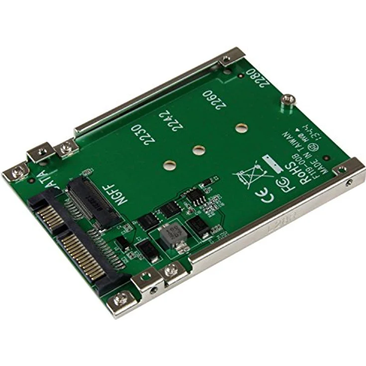 StarTech.com M.2 SSD auf 2.5 Zoll SATA Adapter - Konverter, NGFF auf SATAIII Adapter Karte - Preisvergleich – Bild 1