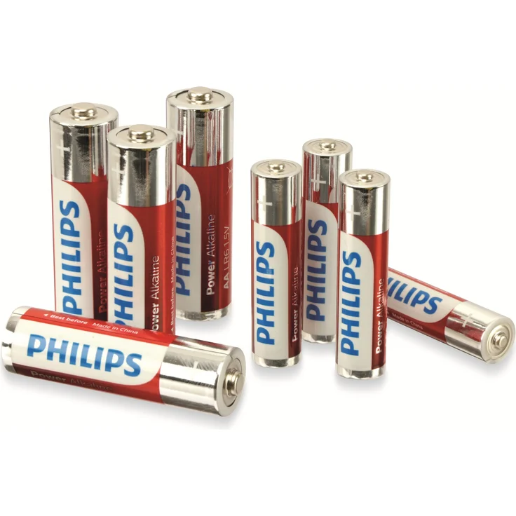 Batterie-Set PHILIPS Powerlife, Alkaline, 24x AA, 16x AAA, 40 Stück – Bild 1