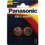 Panasonic CR2032 Lithium Knopfzelle, 3V, 2er Pack