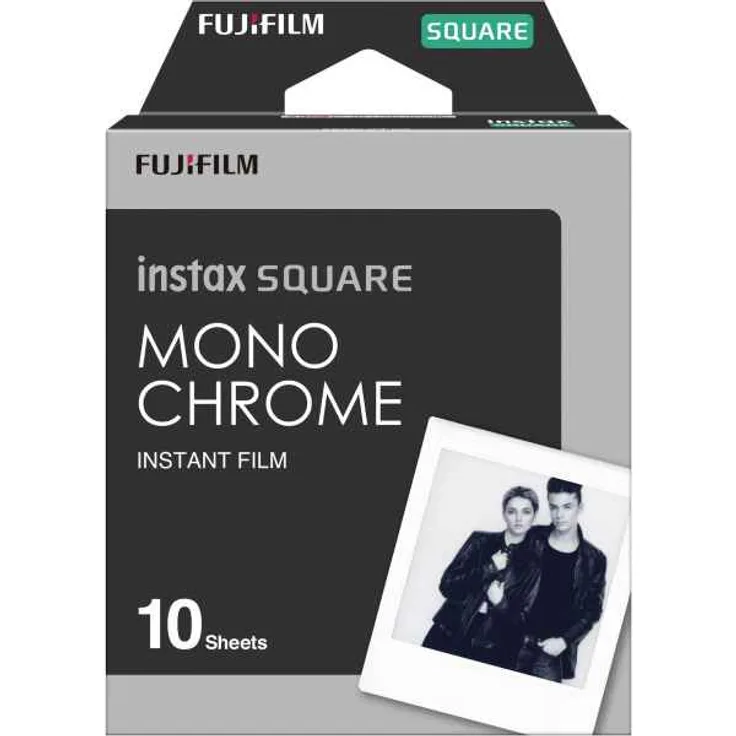 Fujifilm Instax SQUARE MONOCHROME WW 1 Sofortbild-Film Schwarz/Weiß (für SQ10/SQ6/SQ1)
