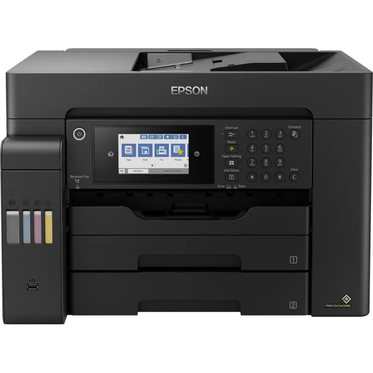 Epson EcoTank ET-16600 4-in-1 Tintenstrahl-Multifunktionsgerät (Drucker, Scanner, Kopierer, Fax) Auflösung: 4800 x 2400, USB, LAN, WLAN, Mopria, AirPrint, Cloud Print (C11CH72401) – Bild 2