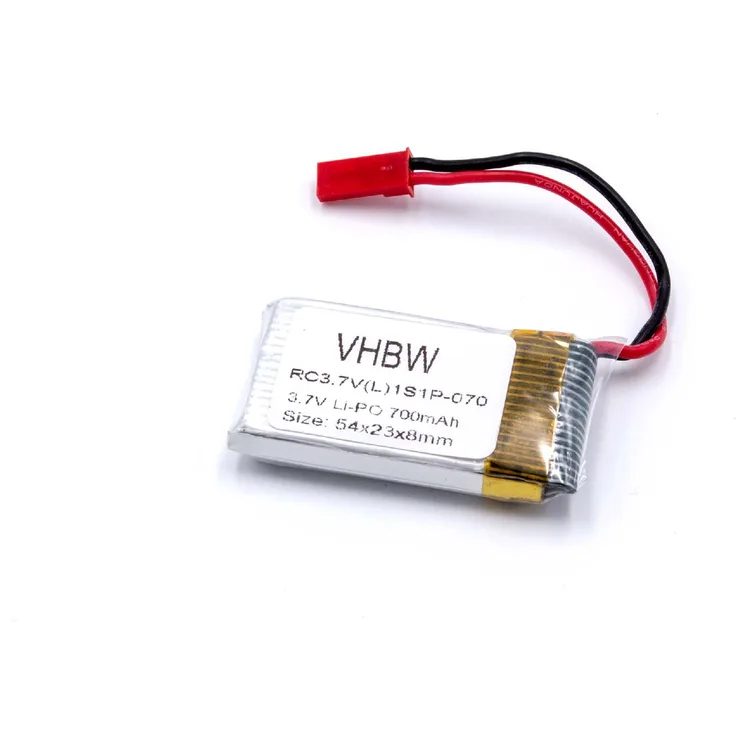 vhbw Li-Polymer Akku 700mAh (3.7V) für Modellbau Revell Ominus Quadcopter, 23950 Rayvore wie Revell DIDP1100, Revell 23951, 44192.