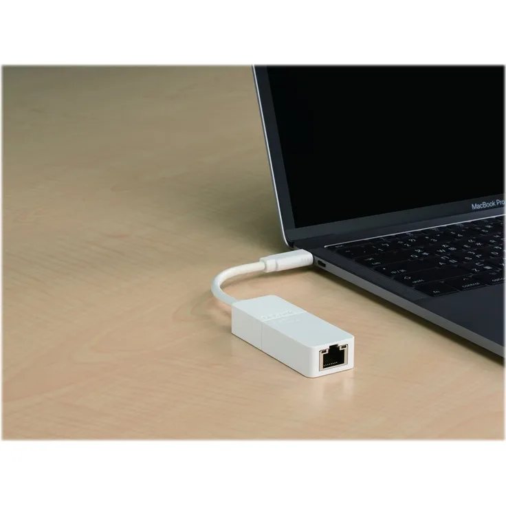 D-Link DUB-E130 USB Typ-C Netzwerkkarte (3.0 Gigabit Ethernet RJ45 10-100-1000 Mbit-s, kompatibel mit Windows und MacOS) Weiß