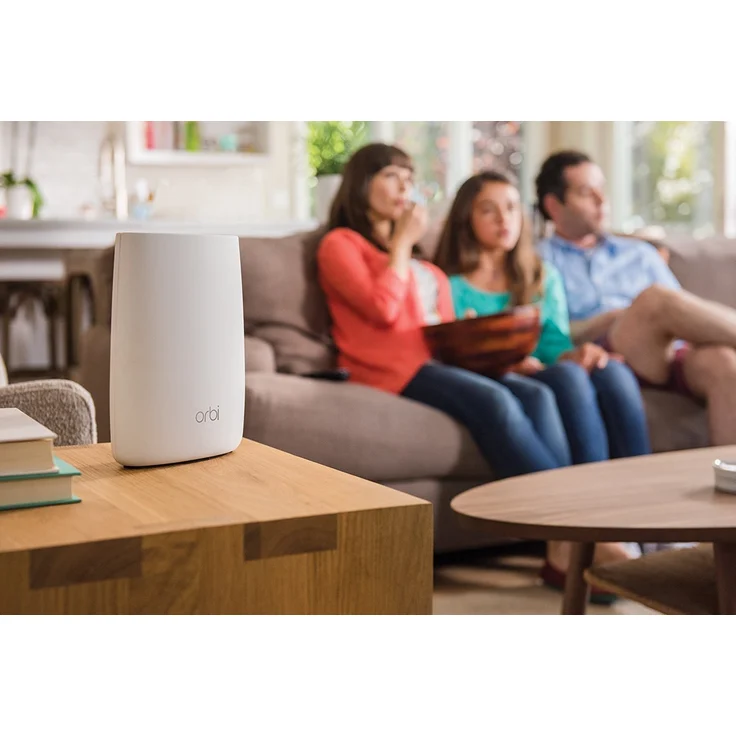 Netgear Orbi RBK50 Ultra Speed Mesh-WLAN-System (3.000 MBit-s Geschwindigkeit, Tri-Band 2er Set mit Mesh-Router + Satellit-Repeater, bis zu 350 m² Abdeckung, AC3000) – Bild 7