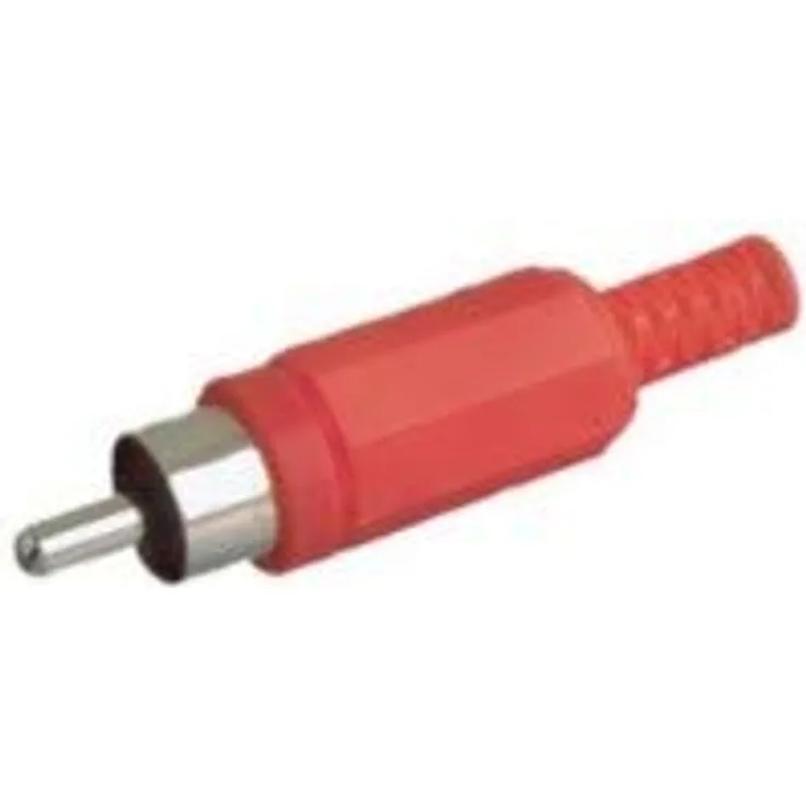 DH  RCA PVC Stecker rot (5 Stück)