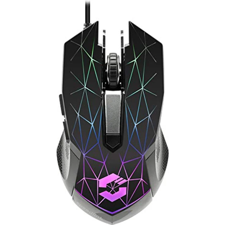 Speedlink RETICOS RGB Gaming Mouse - USB Maus mit RGB Beleuchtung für Büro-Home Office für PC-Notebook-Laptop, schwarz – Bild 1