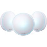 Asus Lyra Mini Mesh WLAN System (Wi-Fi 5 AC1300 Dual-Band, Ai Mesh, App Steuerung, Roaming, LAN Backhaul, AiProtection, 3in1 Adapter Set)