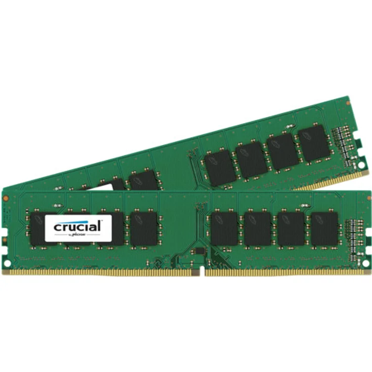 Crucial CT2K4G4DFS824A 8GB Kit (4GB x2) Speicher (DDR4, 2400 MT-s, PC4-19200, Single Rank x 8, DIMM, 288-Pin) - Preisvergleich – Bild 1