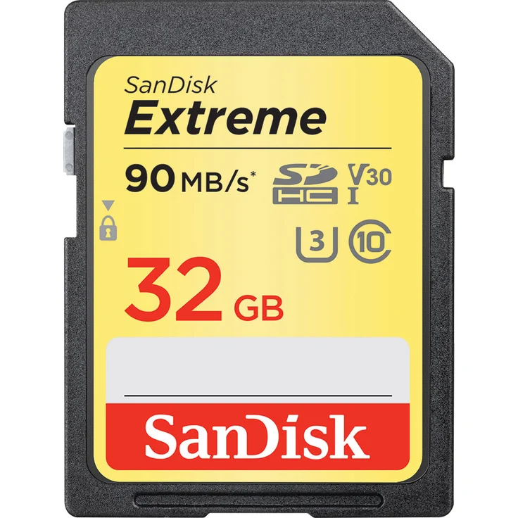 SanDisk Extreme 32GB SDHC Memory Card Twin Pack up to 90MB-s, Class 10, U3, V30 – Bild 1