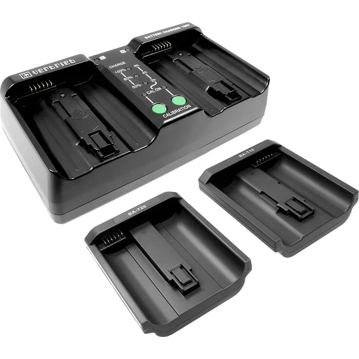 Duo Akku - Ladegerät kompatibel mit Akku Nikon EN-EL18, EN-EL18a, EN-EL18b, EN-EL4, EN-EL4A, Canon LP-E4, LP-E19, BA-T10, BA-T20 - ersetzt MH-26