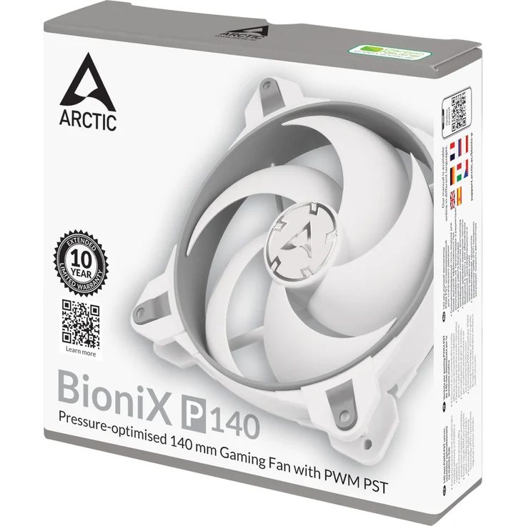 ARCTIC BioniX P140 (Grau/Weiß) - 140 mm PWM PST Gaming Lüfter optimiert für statischen Druck (ACFAN00160A) - Preisvergleich – Bild 7