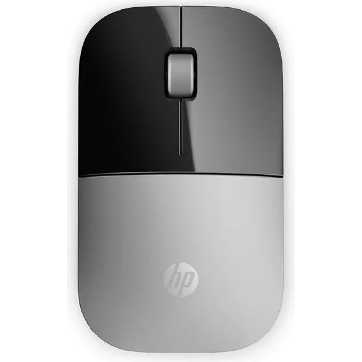 HP Z3700 (X7Q44AA) kabellose Maus (1200 optische Sensoren, bis zu 16 Monate Batterielaufzeit, USB Anschluss, Plug&Play) silber – Bild 1