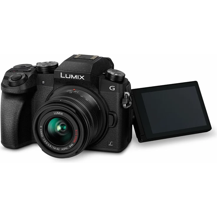 Panasonic LUMIX G DMC-G70KAEGK Systemkamera (16 Megapixel, OLED-Sucher, 7,5 cm OLED Touchscreen, 4K Foto und Video) mit Objektiv H-FS14042E schwarz – Bild 2