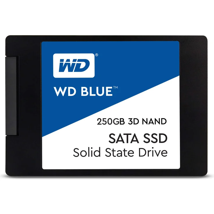 WD Blue 3D NAND SATA SSD WDS250G2B0A - Solid-State-Disk - 250 GB - intern - 2.5 Zoll (6.4 cm) - SATA 6Gb/s (WDS250G2B0A) – Bild 4