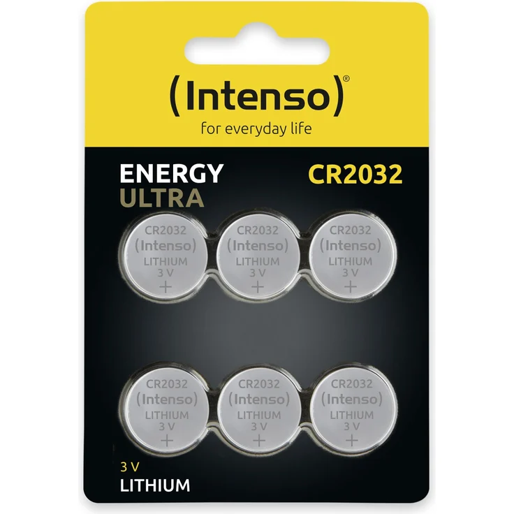 Intenso Energy Ultra Lithium Knopfzelle CR2032 6er Blister – Bild 1