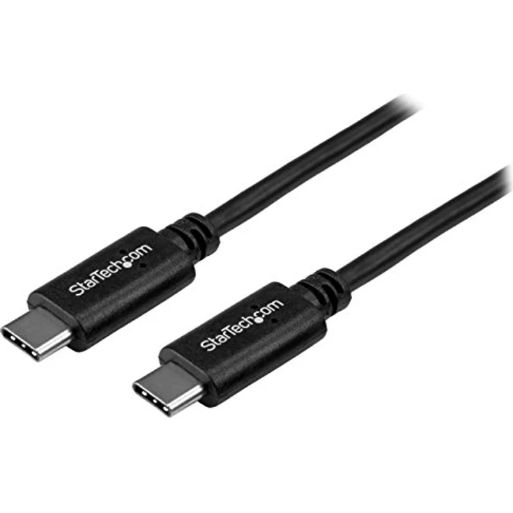 StarTech.com 1,0m(3ft) USB C Cable M/M / USB2.0 / USB Type C Cable - USB-Kabel - 24-Pin-USB Typ C (M) bis 24-Pin-USB Typ C (M) - 1,0m (Thunderbolt 3 / USB2.0) - Schwarz (USB2CC1M) – Bild 1
