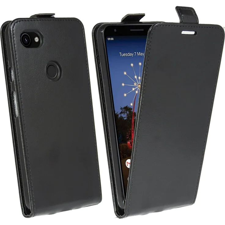 cofi1453 Flip Hülle, geeignet für Google Pixel 3a XL, Flipstyle-Tasche, schwarz