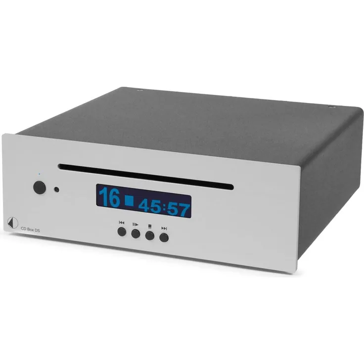 Pro-Ject CD Box DS silber (24bit-192kHz Burr Brown DAC) HiFi-CD-Player, silber