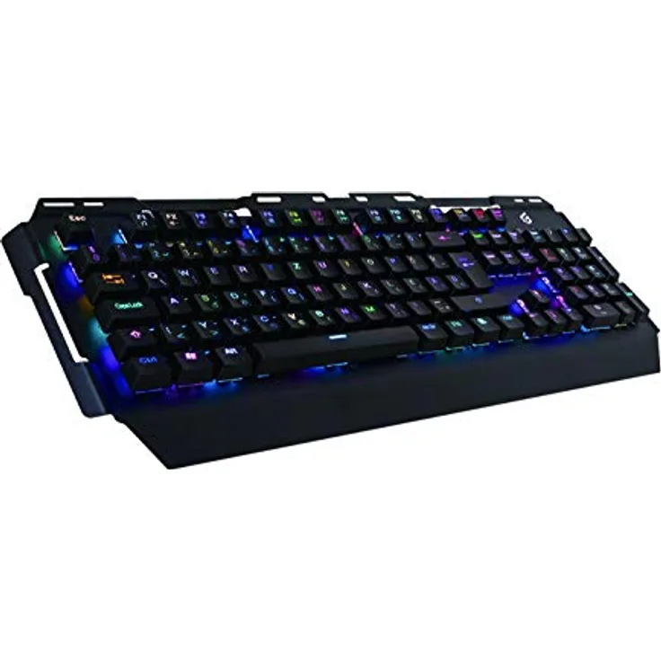 Conceptronic KRONIC - Tastatur - backlit - USB - Italienisch QWERTY - blauer Schalter - Schwarz (KRONIC01IT)