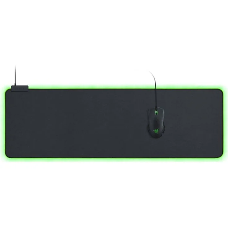 Razer Goliathus Extended Chroma - Extra große weiche XXL Gaming Maus-Matte mit RGB Beleuchtung (Kabelhalterung, Stoff-Oberfläche, gesteppter Rand, optimiert für alle Mäuse) Schwarz – Bild 2