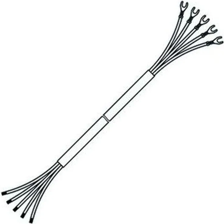 Pollmann - Herdanschlussleitung 2m 5x2,5qmm PVC ws Netzanschlussleitung Aderendh Kabelschuh