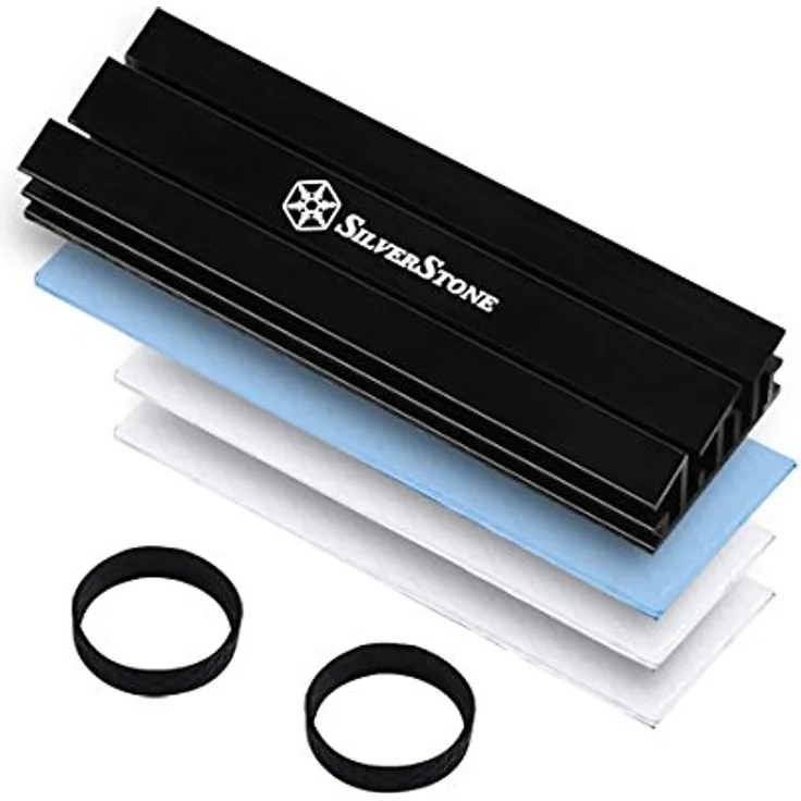 SilverStone TP02-M2 - Solid State Drive Kühlkörper - Schwarz