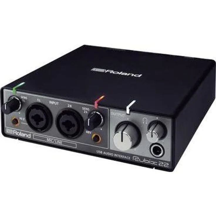 Roland RUBIX22 2-In-2-Out High-Resolution Audio-Interface - Sound in Studioqualität zum Mitnehmen