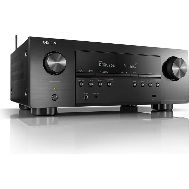 Denon AVR-S960H 7.2 AV-Receiver mit Bluetooth, WLAN, Internetradio, FM (UKW), AM (MW), schwarz – Bild 1