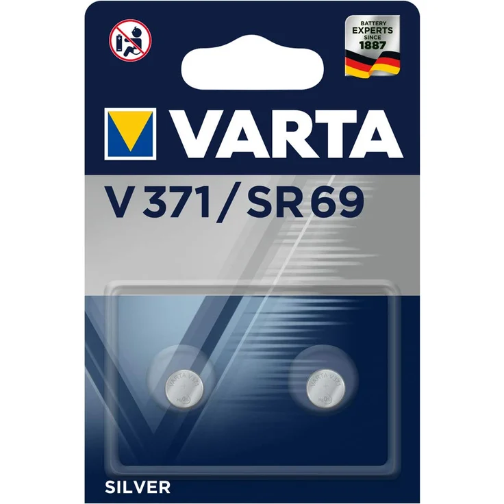 VARTA Batterien Alkaline Knopfzelle V371-SR69 Knopfzellen (2er Pack, in Original Blisterverpackung) – Bild 1