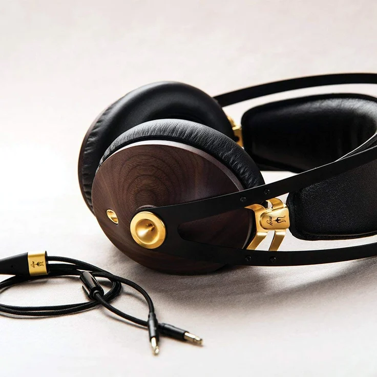 Meze 99 Classics Walnut Gold Audiophiler Over-Ear Kopfhörer, hochwertigen Materialien und hohem Walnut Gold – Bild 5