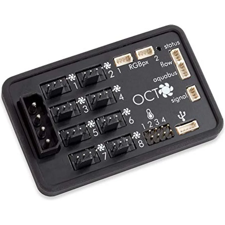 aqua computer OCTO Lüftersteuerung für PWM-Lüfter (53286)